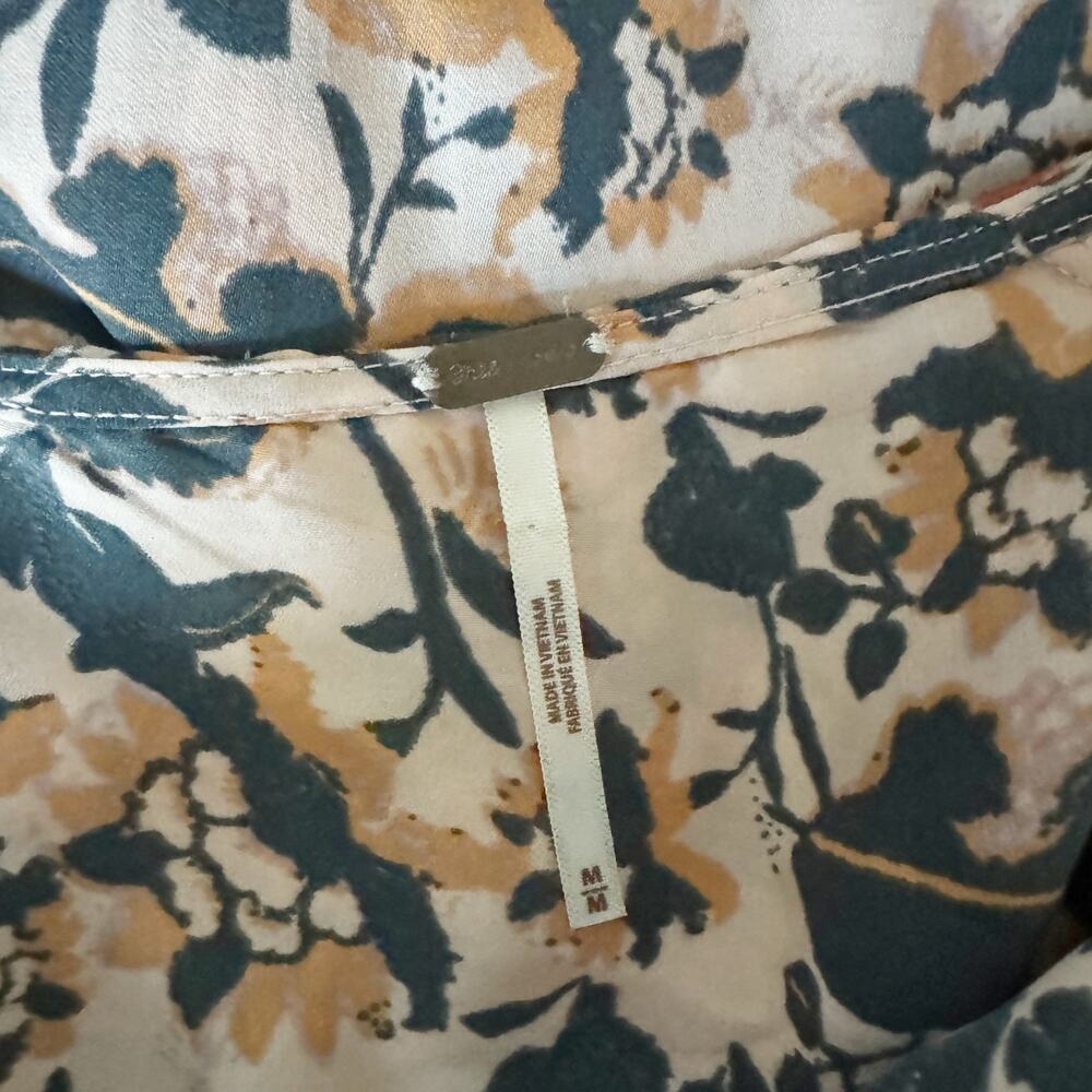 FREE PEOPLE Cruisin Together Mix Print Surplice Top Medium M - Picture 8 of 10